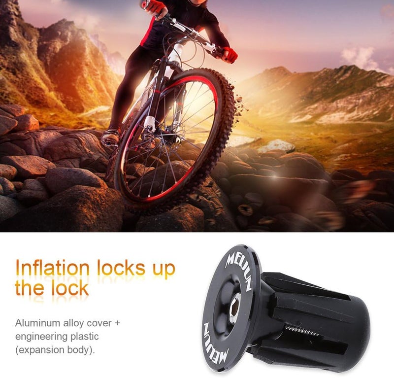 woobles Handlebar End Plug, Aluminum Handlebar Grips Handle Bar Cap Stoppers for Bicycle Cycling MTB Road(2pcs) - Image 3